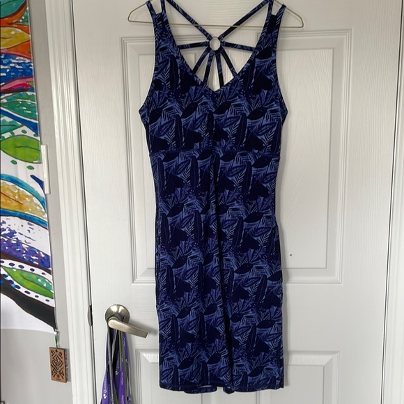Freedom Trail by Kyodan Blue Patterned Dress - Picture 1 of 2